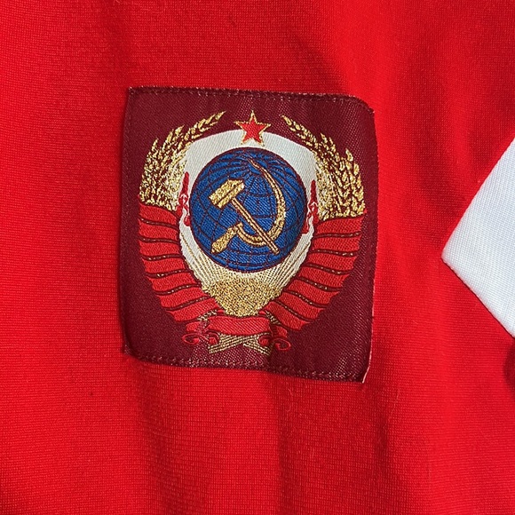 ADIDAS ORIGINAL VINTAGE USSR FOOTBALL SOCCER JERSEY SHIRT - Picture 8 of 8